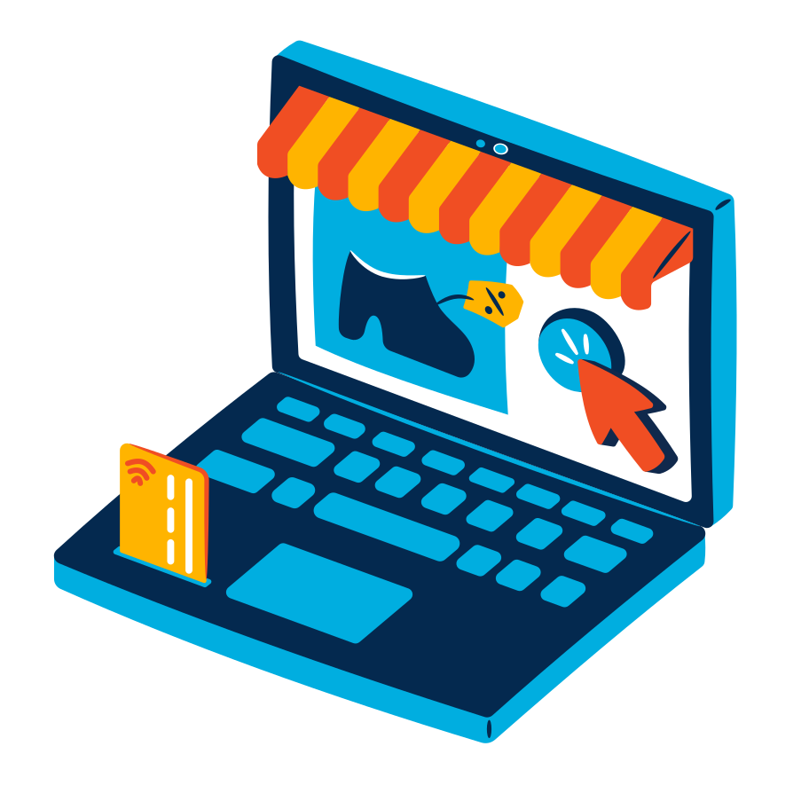 Online store Illustration in PNG, SVG