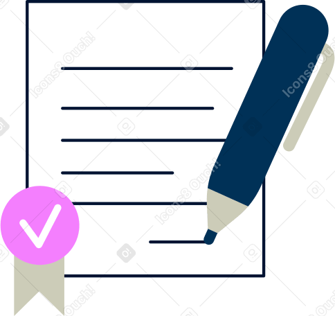 signing the contract icon в PNG, SVG