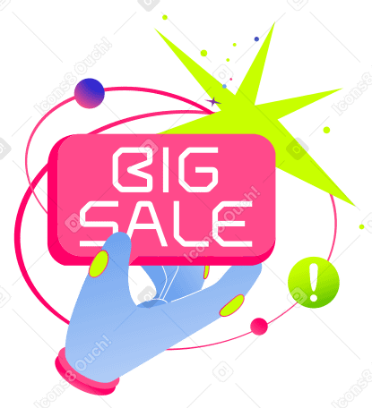 Big sale Illustration in PNG, SVG