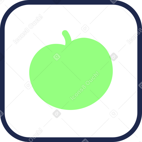 значок яблока в PNG, SVG