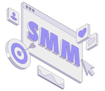 Letras smm con texto de me gusta, mensaje y signos de usuario PNG, SVG