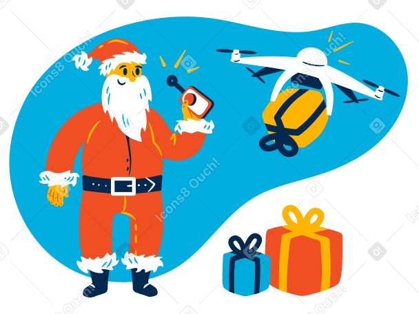 Christmas delivery PNG, SVG