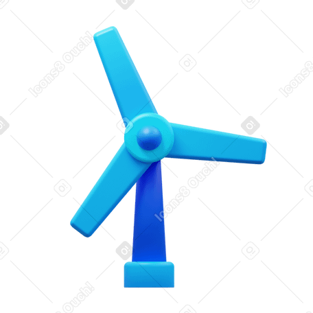 3D wind turbine в PNG, SVG