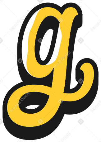 lowercase letter g PNG, SVG