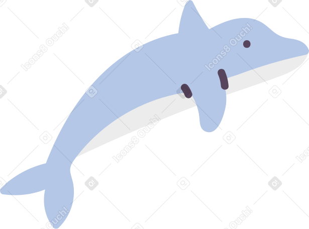 dolphin Illustration in PNG, SVG