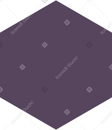 purple hexagon PNG, SVG
