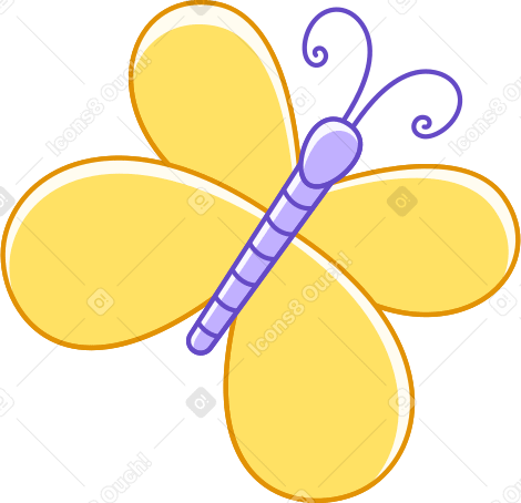 黄色い蝶 PNG、SVG