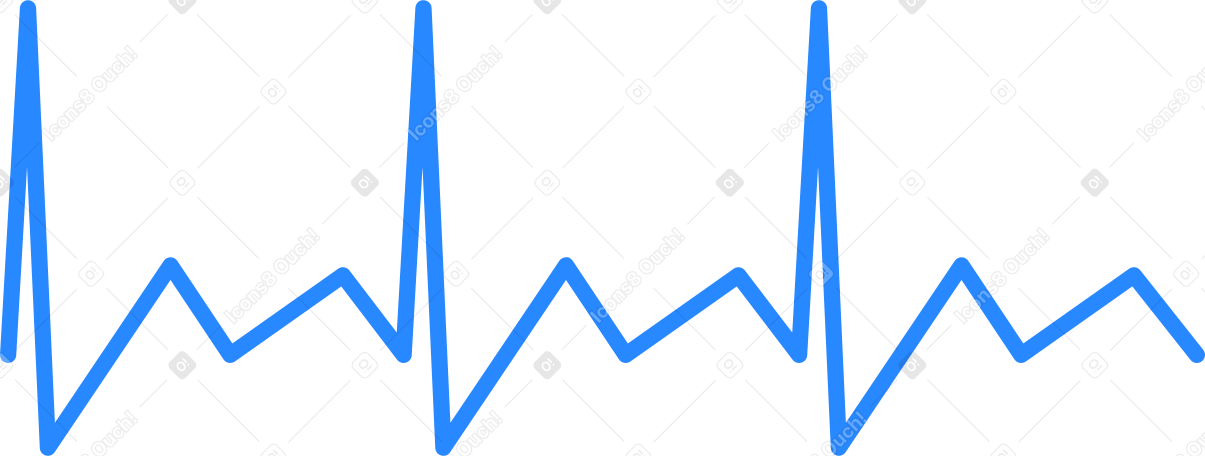 Ilustración animada de cardiogram en GIF, Lottie (JSON), AE