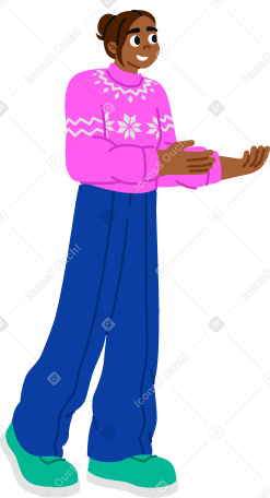 mujer joven sosteniendo algo PNG, SVG
