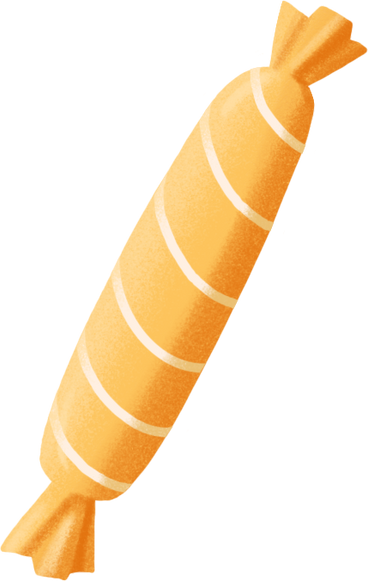yellow striped candy PNG、SVG