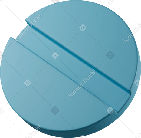 3D Blue pill  PNG, SVG
