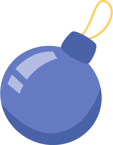 Blaue weihnachtsverzierung PNG, SVG