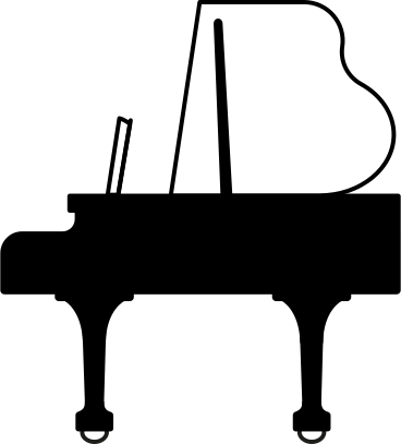 black piano PNG, SVG