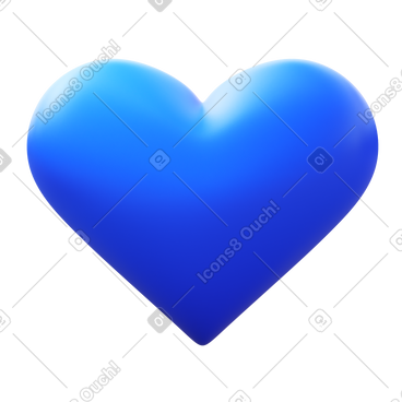 Blue heart  PNG, SVG