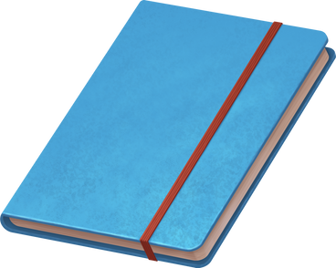 blue notebook PNG, SVG