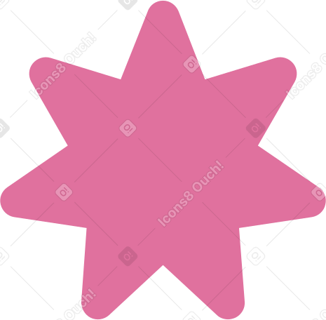 pink star Illustration in PNG, SVG