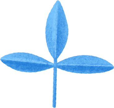 small blue plant PNG、SVG