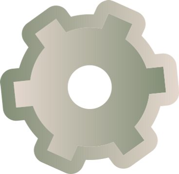 Green gear PNG, SVG