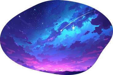 Небо со звездным фоном в PNG, SVG