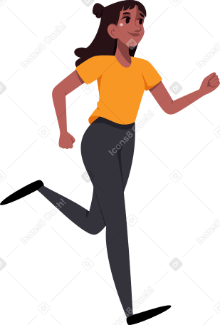 woman runs PNG, SVG