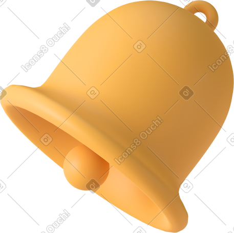 3D ringing bell PNG, SVG