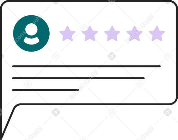 feedback and rating bubble PNG, SVG