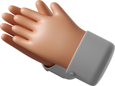 Tanned skin hands clapping PNG, SVG
