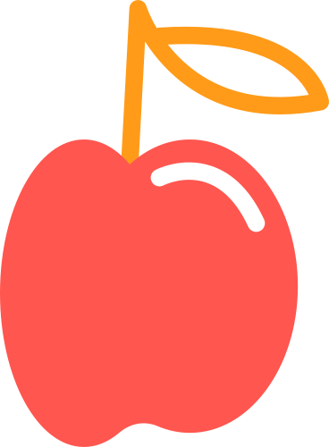 Анимированная иллюстрация яблоко в GIF, Lottie (JSON), AE