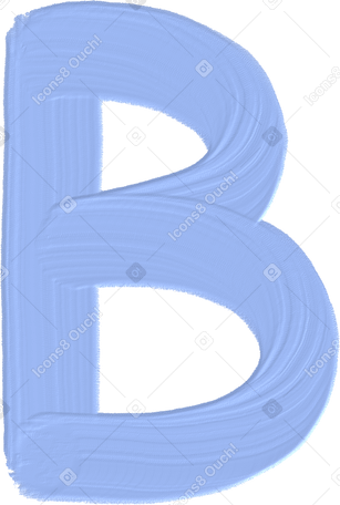 blue letter b PNG, SVG