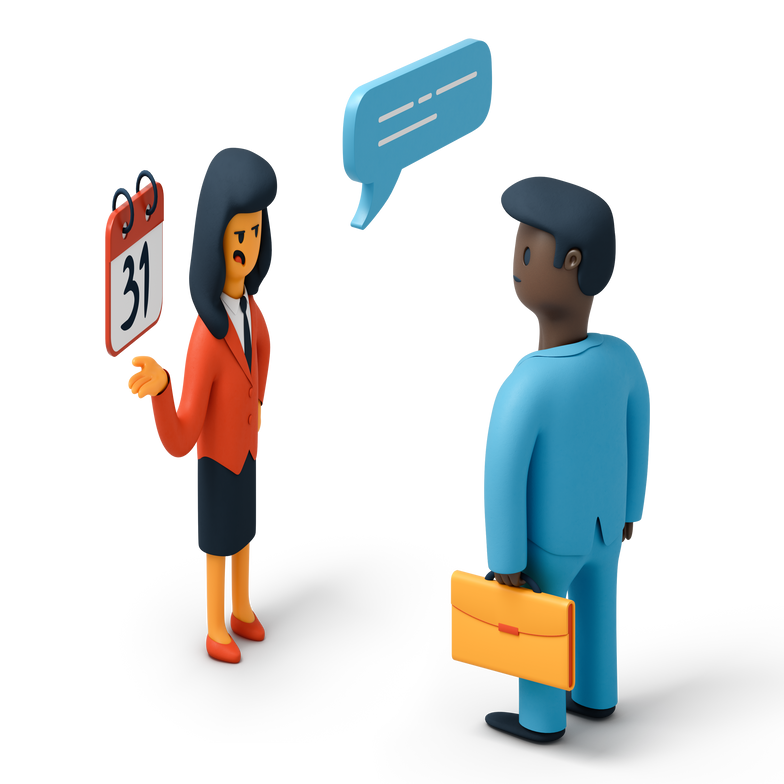 Project deadline Clipart illustration in PNG, SVG
