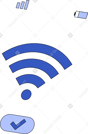 Conexão de internet bem-sucedida PNG, SVG