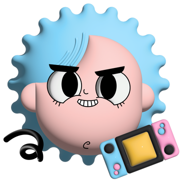 Girl with game console PNG, SVG