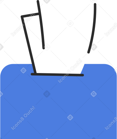 packaging with paper tissues Illustration in PNG, SVG