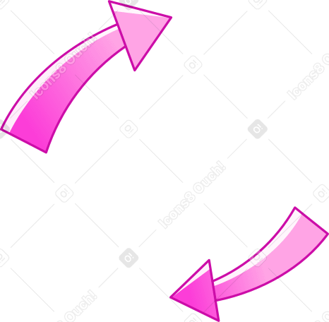 粉色箭头 PNG, SVG
