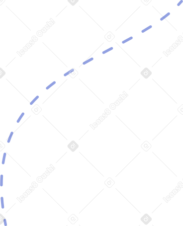 Línea punteada azul PNG, SVG