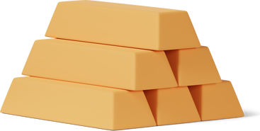 pile of gold bars PNG, SVG