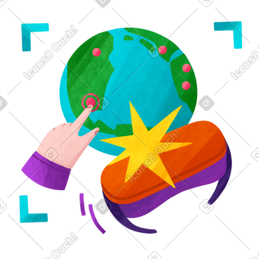 世界任何地方的虚拟现实 PNG, SVG