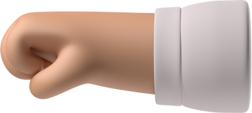 Fist of a tanned skin hand facing left PNG, SVG