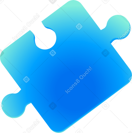 Blaues puzzle PNG, SVG