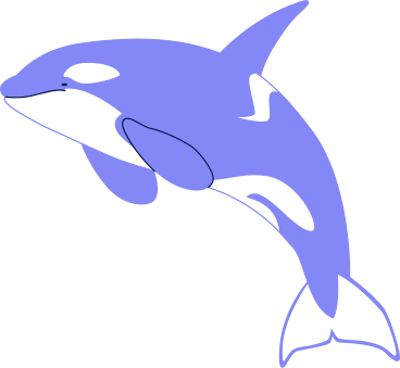 jumping orca PNG, SVG