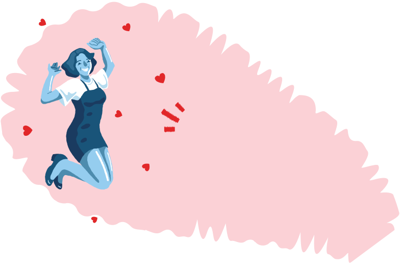 Put out a fire with love Clipart illustration in PNG, SVG
