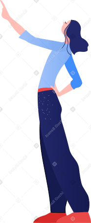 woman animated illustration in GIF, Lottie (JSON), AE