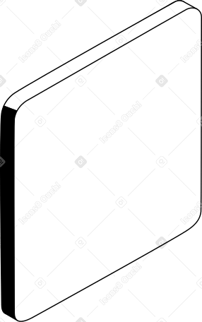 square vertical button Illustration in PNG, SVG