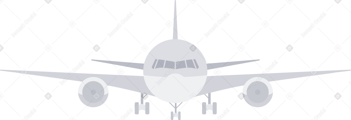 plane Illustration in PNG, SVG