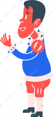boy is standing Illustration in PNG, SVG