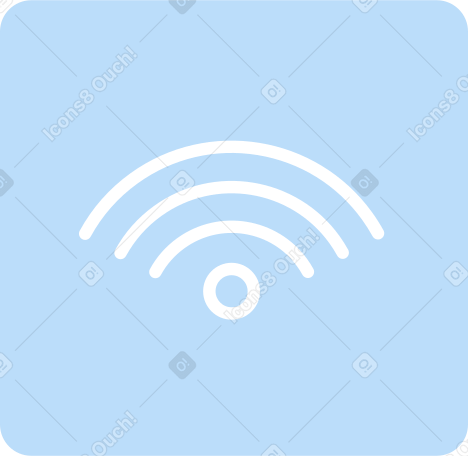 wifi icon Illustration in PNG, SVG