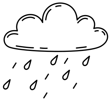雨雲、土砂降りの雨 PNG、SVG