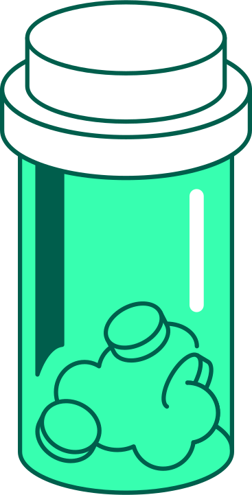 бутылка с таблетками в PNG, SVG