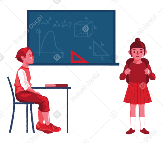 School Illustration in PNG, SVG