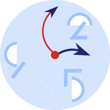 clock animated illustration in GIF, Lottie (JSON), AE